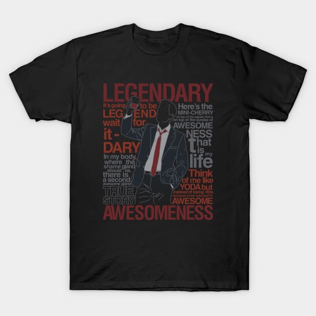 Legendary T-Shirt of Awesomeness T-Shirt by Azafran